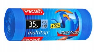 WORKI NA ŚMIECIE MULTI-TOP niebieskie 35l 36szt