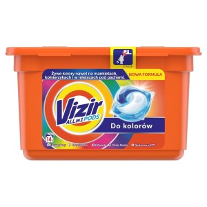 Kapsułki do prania Vizir 14szt 3w1 kolor