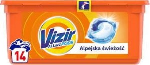 Kapsułki do prania Vizir 14szt 3w1