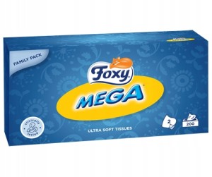 Chusteczki higieniczne Foxy Mega Miękkie 200 szt.