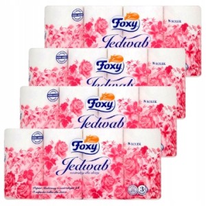 Papier toaletowy FOXY JEDWAB Duży Zestaw 32 ROLKI