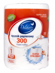 Ręcznik papierowy DELIKATO 300 szt.