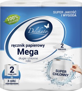 DELIKATO Ręcznik Kuchenny MEGA CHŁONNY 2szt