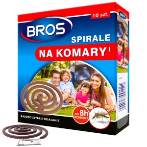 Bros SPIRALA ODSTRASZACZ NA KOMARY MESZKI 10 szt