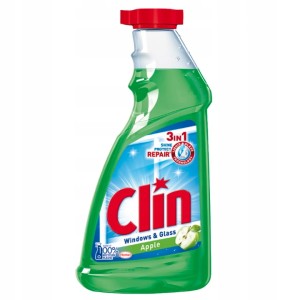 CLIN Płyn do Mycia Szyb ZAPAS Jabłko Apple 500ml