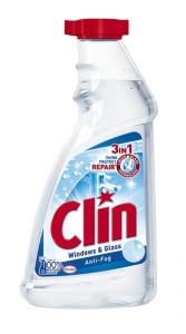 Clin Antypara ANTI-FOG Płyn Mycia Szyb Zapas 500ml
