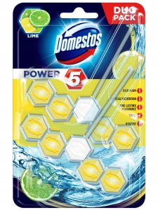 Domestos Power 5 Lime Zawieszki do WC 2szt