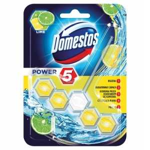 Domestos Power 5 LIME Cytryna Zawieszka do WC 55g