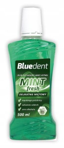 BlueDent Płyn Do Płukania Jamy Ustnej MINT 500ml