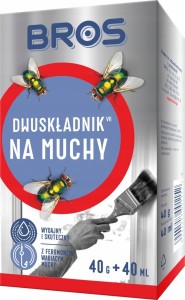 Bros DWUSKŁADNIK środek PREPARAT na MUCHY 40g+40ml