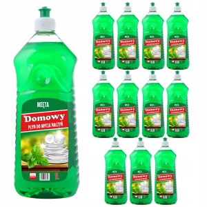 Płyn do naczyń Domowy MIĘTA 12X1L 12 Litrów