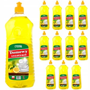 Płyn do naczyń Domowy CYTRYNA 12X1L 12 Litrów