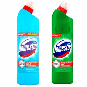 DOMESTOS Płyn Do WC Czyszczenia Toalet 2 x 750 ml