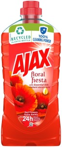 Ajax Polne Kwiaty Płyn do Mycia Podłóg 1L Czerwony