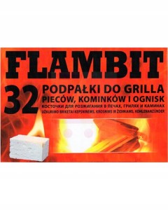 Flambit Podpałka w kostce do grilla pieców 32 szt.