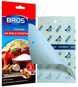 Pułapka feromonowa na mole spożywcze Bros Klej