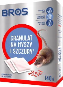 Granulat na myszy i szczury Bros 1632 140 g