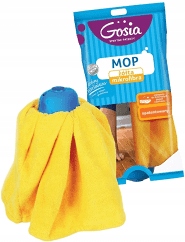 Mop z mikrofibry żółty Gosia