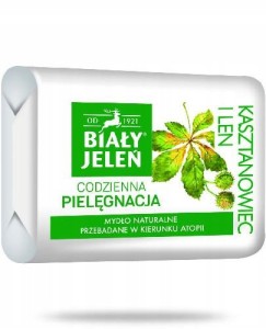 Biały Jeleń mydło hipo naturalne z kasztan 100g