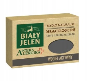 Biały Jeleń mydło 125ml węgiel aktywny