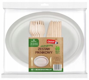 ZESTAW PIKNIKOWY ECO BIO 18 ELEMENTOWY NA GRILL
