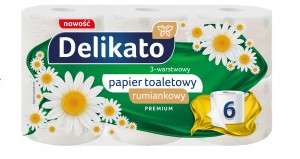 DELIKATO PAPIER TOALETOWY 3W PREMIUM 6 ROLEK