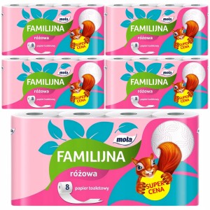 Papier Toaletowy Mola Familijna Różowa 32 szt.