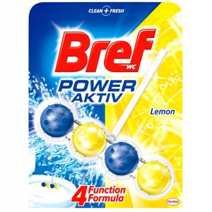 Kulki do WC Bref Power Aktiv Cytryna Lemon 50g
