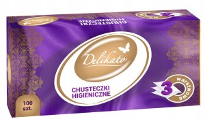DELIKATO Chusteczki 3-w box A`100