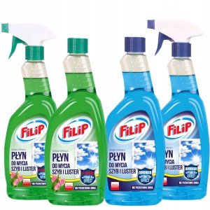 Płyn Filip płyn do szyb i luster Zestaw 4x750ml