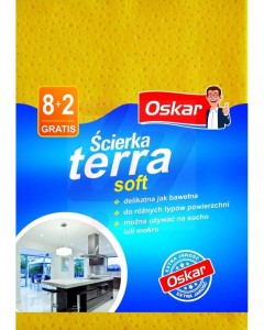Ścierka Terra Soft Oskar żółta 10 sztuk