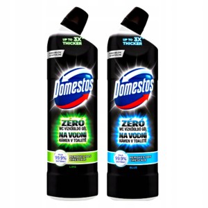 Domestos ZERO Żel Do WC Zestaw Ocean Lime 2x 750ml