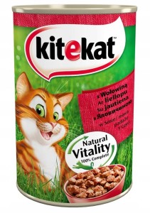 KITEKAT Mokra Karma dla Kota Wołowin
