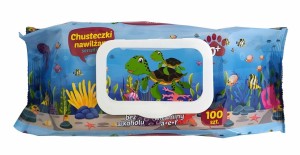 Biały miś chusteczki nawilżane dla dzieci 100 szt
