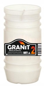 Wkład parafinowy do zniczy GRANIT 11 cm 2 DNI