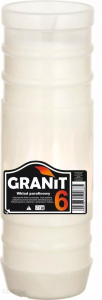 Wkład parafinowy do zniczy GRANIT 21,5 cm 6 DNI