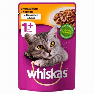 Karma dla kota whiskas 100g drób