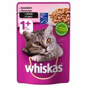 Karma dla kota whiskas 100g łosoś