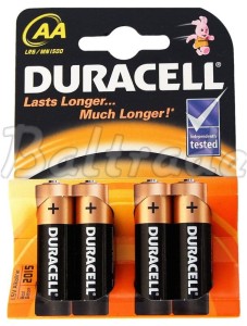 Baterie Duracell '4 LR6 AA
