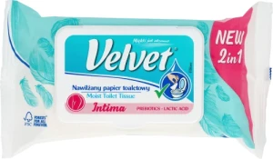 Nawilżany papier toaletowy Velvet 42 moist intima 
