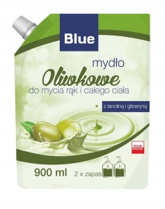 Mydło Blue 900 ml zapas oliwka