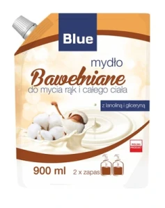 Mydło Blue 900 ml zapas bawełna