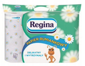 Papier Regina 12 rolek rumiankowy