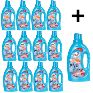 Filip Płyn Do Prania Tkanin Kolorowych 12 x 1L + 1 GRATIS