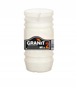 GRANIT Wkład Parafinowy Do Zniczy 11cm 2 DNI 30szt