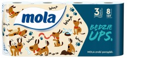 MOLA BĘDZIE UPS PAPIER TOALETOWY 3 WARSTWY 8 ROLEK