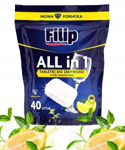 FILIP Tabletki do Zmywarek bez Fosforanów 40 szt