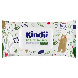 Chusteczki nawilżane Kindii Natur Balance 60szt