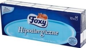 Chusteczki Foxy 10x10 hipoalergiczne