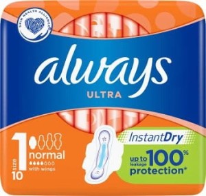 Podpaski Always 10szt ultra plus air comfort